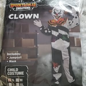 Kids Clown Halloween Costume